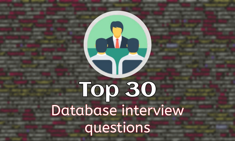 Database interview questions